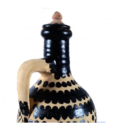 Gioco decanter con occhiali stile berbero - ceramica - pezzo di artigianato