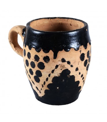 Game decanter with glasses - Berber-style - ceramic - craft piece