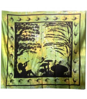 Tissu Inde enchanted forest - 240 x 210 cm