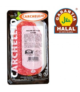 Salame Extra tacchino 80 gr - Gourmet - Halal - Carchalejo