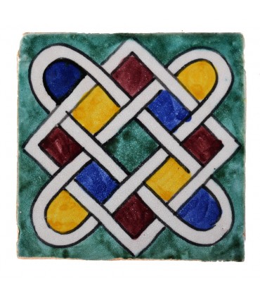 Azulejo Andalusí - 10 cm - Varios Diseños- Artesanal- Modelo 20