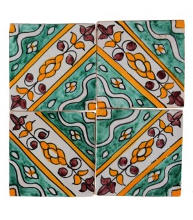 Al-Andalus - piastrelle artigianali di 10cm - parecchi disegni - - modello 21