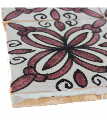 Al-Andalus - 10 cm - verschiedene Designs - handgefertigte Kacheln - 24 Modell