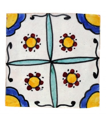 Azulejo Andalusí - 10 cm - Varios Diseños- Artesanal- Modelo 25