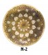 Bronze gravura - Arab desenhos geométricos - 13 cm