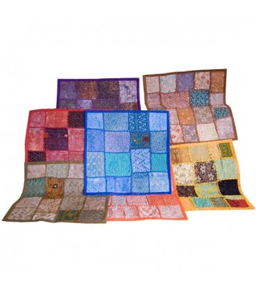 Almofada 40cm Patchwork - algodão - várias cores
