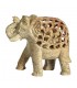 Openwork elefante Onyx con bambino - artigiano - 13 cm - fortunato