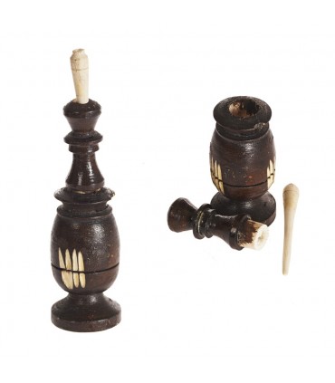 Conteneur et bat bois noir (Kujul-crayon Kajal) - 2 tailles
