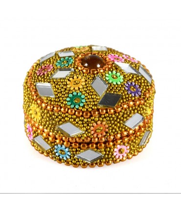 Brilhante redondo caixa - caixa do comprimido - várias cores - sem veludo