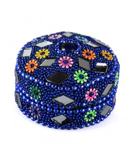 Contenitore - scatola della pillola - vari colori - senza velluto brillante rotondo