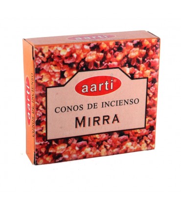 Cônes d'encens - Aarti - myrrhe - 12 cônes