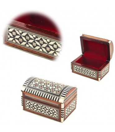 Boîte Baulcilto blanc - marqueterie de coquille - velours - de l'Égypte