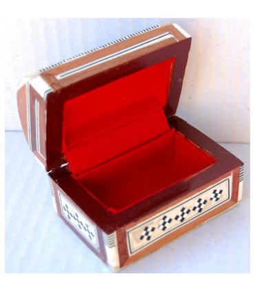 Boîte Baulcilto blanc - marqueterie de coquille - velours - de l'Égypte