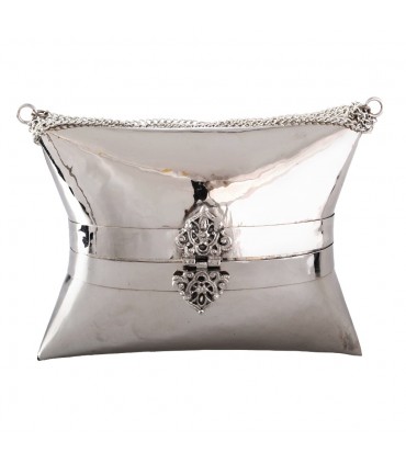 Nickel bag - made by hand - chain and closing