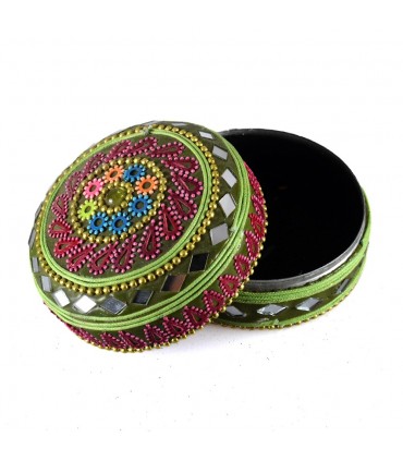 Scatole gioco 3 brillanti glitter Floral-velluto - colori