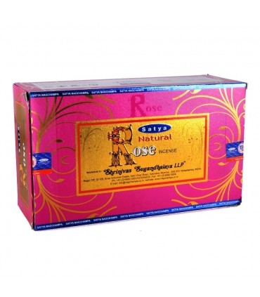 Incenso - hastes de 12 caixa Rosa - novidade Satya Natural - nova gama de cheiros-