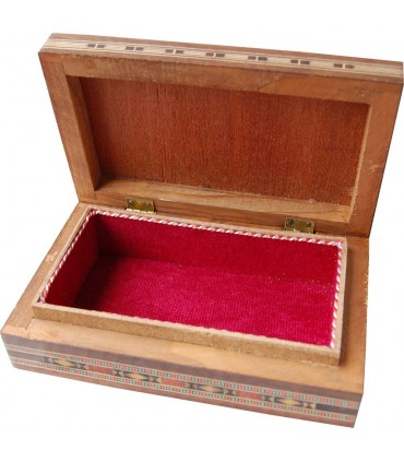 Caja Rectángular - Taracea de Siria - Terciopelo