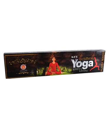 Tiges de boîte encens yoga - vie joyeuse - 22 g