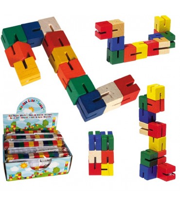 Multicolor Schlange - Wit - schaffen Fakten - 15 cm
