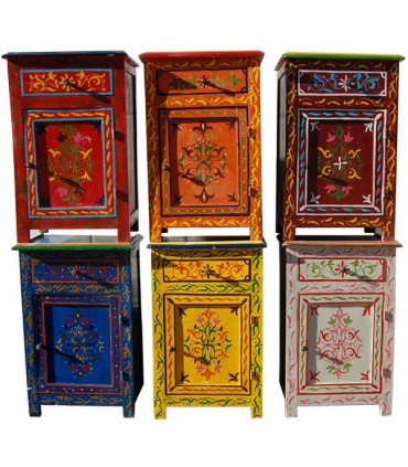 Main de table de nuit andalouse - peinte de couleurs différentes