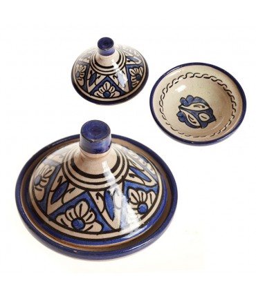 Especiero Tajin Mini Decorado con motivos Arabes -Dos Colores- 10 cm Alto