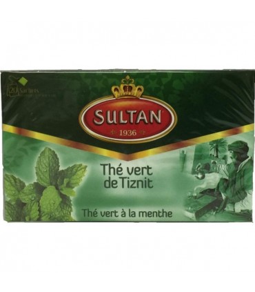 Thé vert avec Hierbabbuena de Tiznit - SULTAN - sachets de thé - 20 sachets de thé