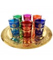 Jeu de 6 verres arabe - modèle Maroc - Multicolor-nouvelle - star 10