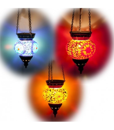 Lampe Türkisch (Maftuha) - Glas Murano - Mosaik