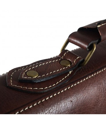 Couro de pasta Office - 3 compartimentos - dentro do bolso para celular - 38 cm