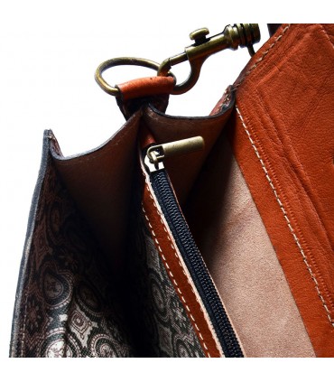 Aktenkoffer Office Leder - 3 Fächer - Innentasche für Handy - 38 cm