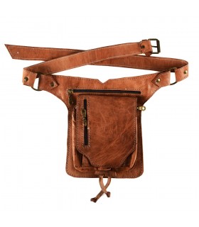 Fanny artisanat - 100 % cuir - grande qualité - 5 compartiments