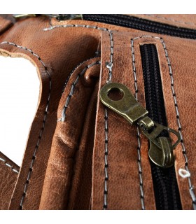 Fanny crafts - 100% leather - great quality - 5 compartments