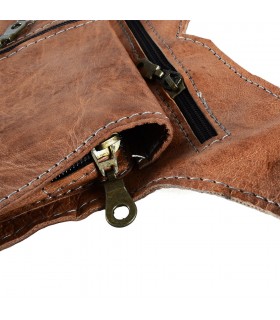 Fanny artisanat - 100 % cuir - grande qualité - 5 compartiments