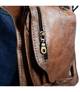 Fanny crafts - 100% leather - great quality - 5 compartments