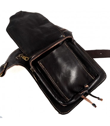 Fanny artisanat - 100 % cuir - grande qualité - 5 compartiments
