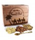 Pack treasures of East - incense myrrh and gold - includes censer tweezers and Carbon -