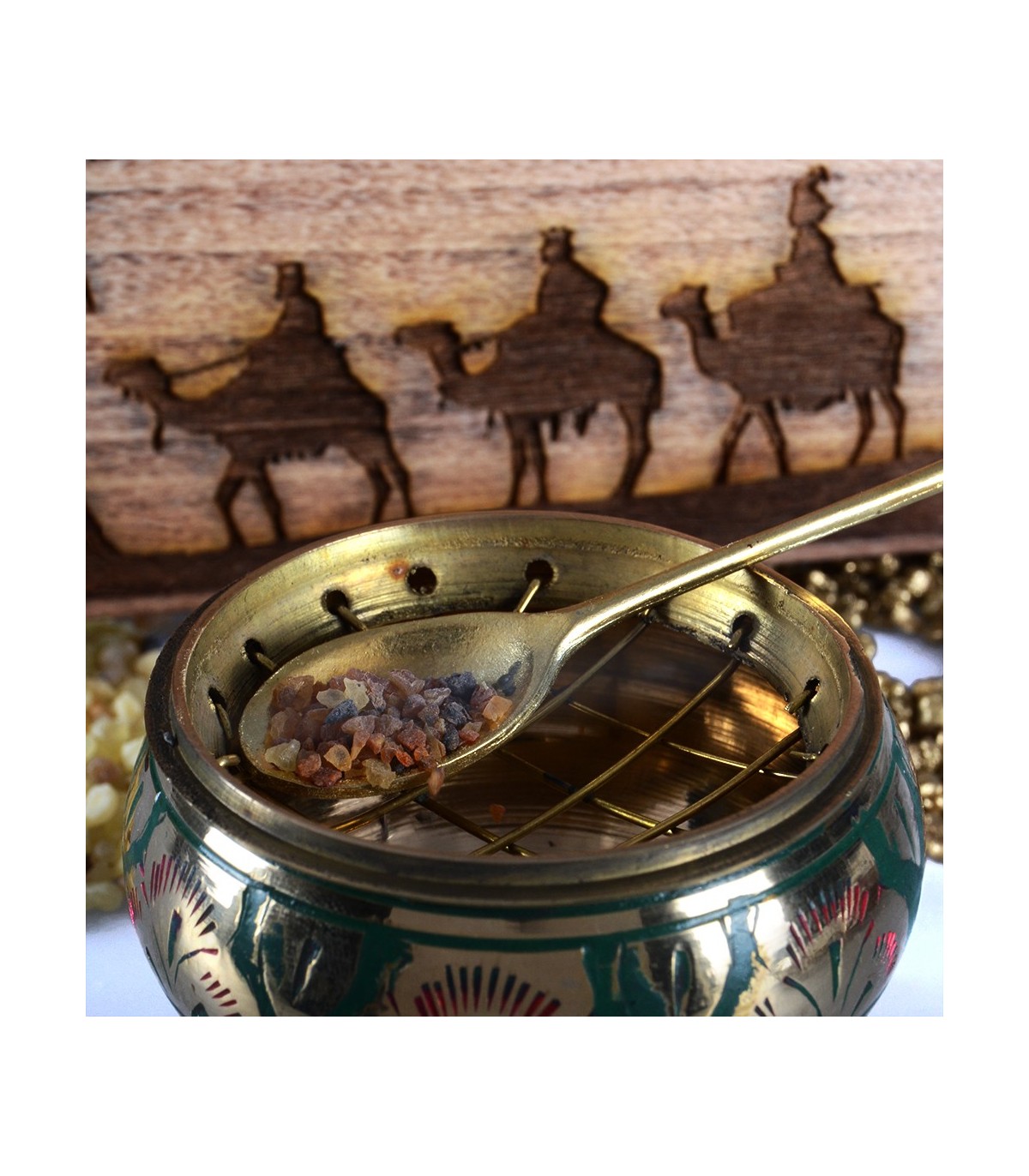HEM Weihrauch Myrrh Hexa Räucherstäbchen - 6 Packungen à 20 Sticks, Natürliche Inhaltsstoffe, Handgerollt, Für Meditation & Reinigung