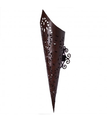 Mur de fer allongé ajouré - conception médiévale - 89 cm