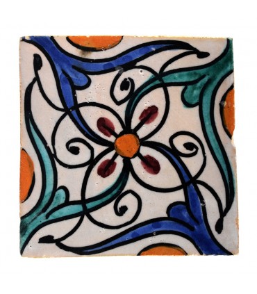 Azulejo Andalusí - 10 cm - Varios Diseños- Artesanal- Modelo 27
