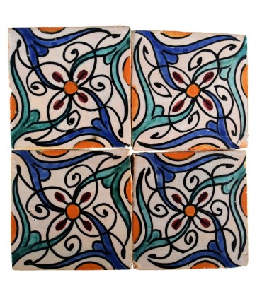 Al-Andalus - 10 cm - verschiedene Designs - handgefertigte Tile - Modell 27