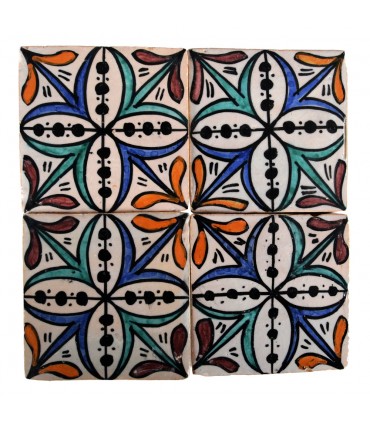 Al-Andalus - piastrelle artigianali di 10cm - parecchi disegni - - modello 28