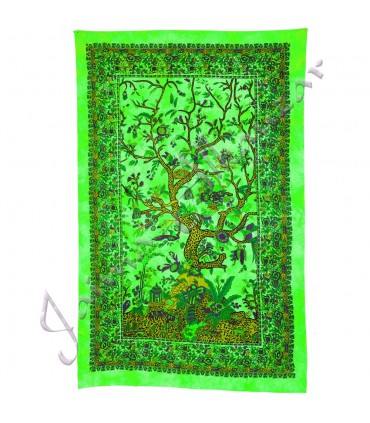 Material Baumwolle Indien-Struktur der Vida-Artesana - 210 x 140 cm