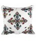 Coussin coton et laine - brodé main - artisanat - 35 cm
