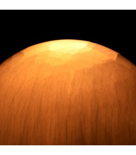 Lamp polished Selenite - sphere - 12 cm diameter