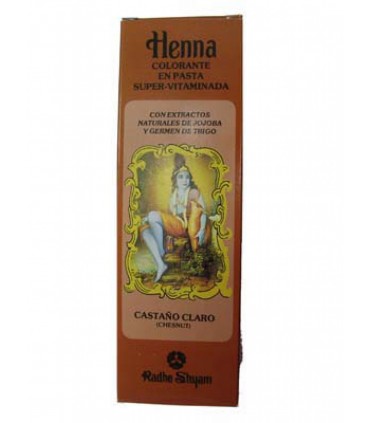 Tingir a pasta do henna Super-Vitaminada - RADHE SHYAM - marrom claro - 200 ml-