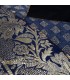 Fine toile et velours - coussin design 40 cm - plusieurs couleurs - arabe