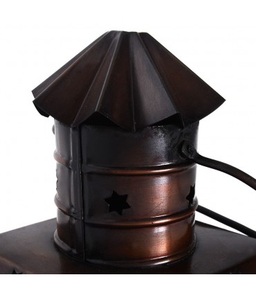 Lantern for candle - Rectangular with handle - new - 30 cm