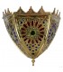 Gilded bronze wall - design Alcazaba - tri-colored crystals - 3 sizes
