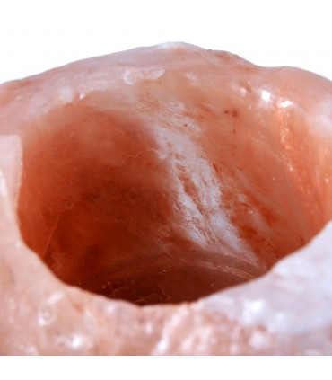 Natural salt candle holder Himalaya - gross - Feng Shui - NOVELTY