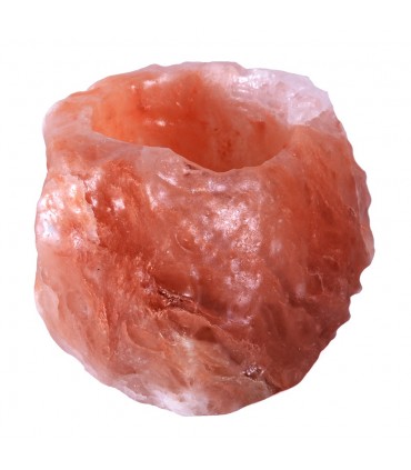 Portacandele naturale sale Himalaya - lordo - Feng Shui - novità